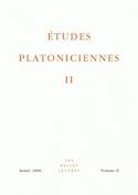 Etudes platoniciennes, v. II